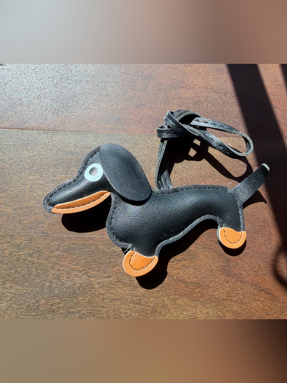 Black Dachshund Dog Bag Charm -  Sticky Zoo